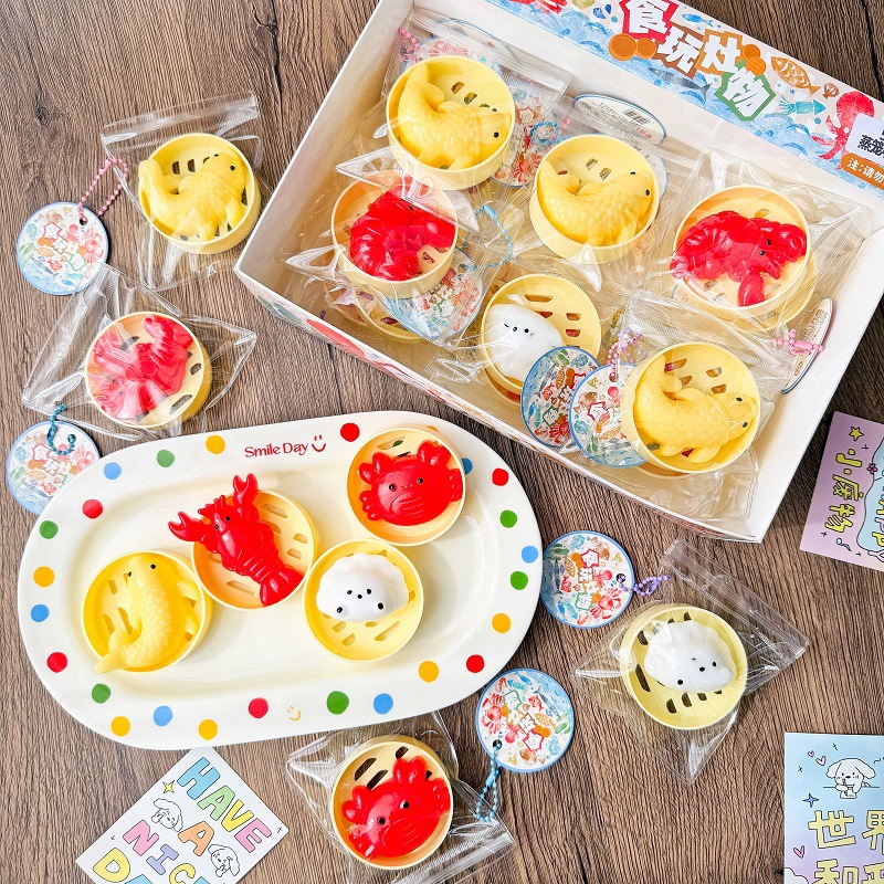 Ocean Pellizcar colgante Pellizcar juguete de descompresión Pellizcar juguete Pellizcar 24 cajas de color Pellizcar artefacto de descompresión