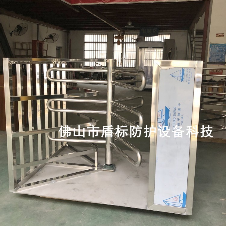 高铁站单向通道闸 半封闭式人行道控制门闸 只出不进道闸不锈钢闸