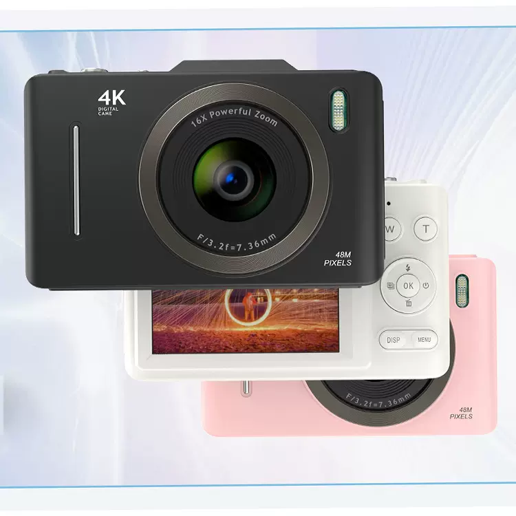 跨境高清数码相机ccd学生相机4K复古相机拍照高颜值变焦运动相机