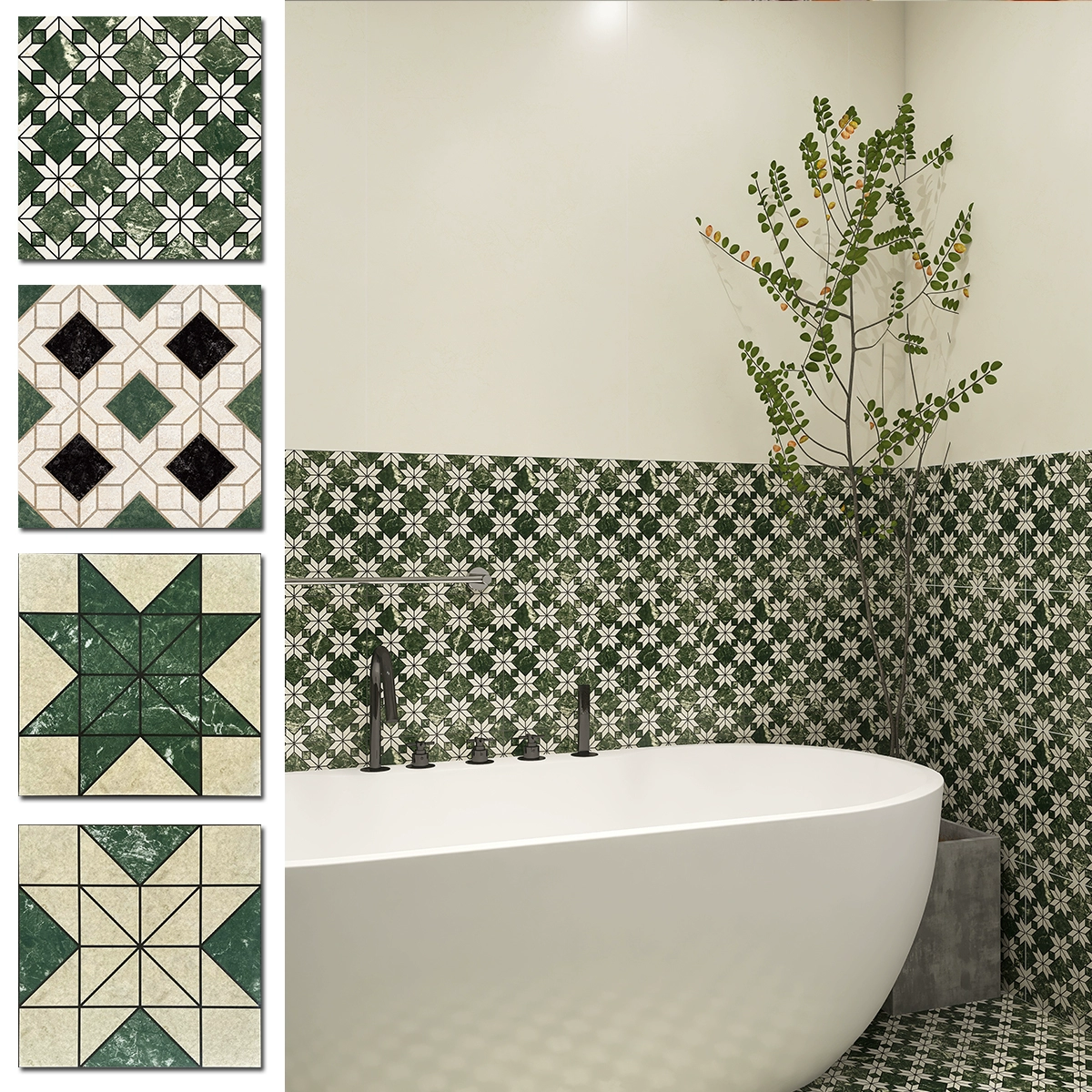 Сращенная маленькая плитка 300x300 в гонконгском стиле, ретро-кухня, балкон, ванная комната, стена, антикварная плитка, настенная плитка