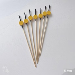 使い捨て竹串平円珠串串串100本/包、12c、10Cm、9Cm、クリエイティブ竹串装飾