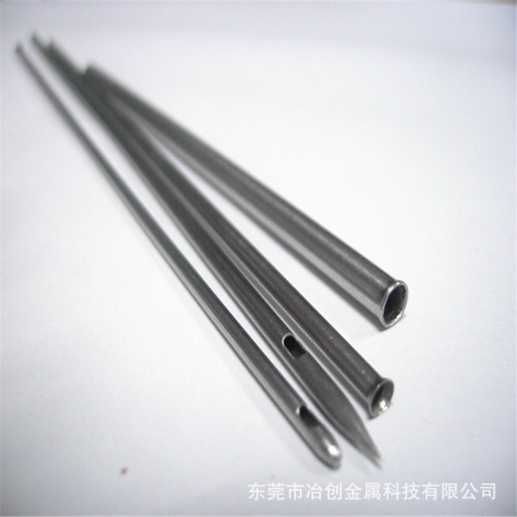 304不锈钢毛细管 切断定制缩尖开孔 磨斜尖 封圆头变径