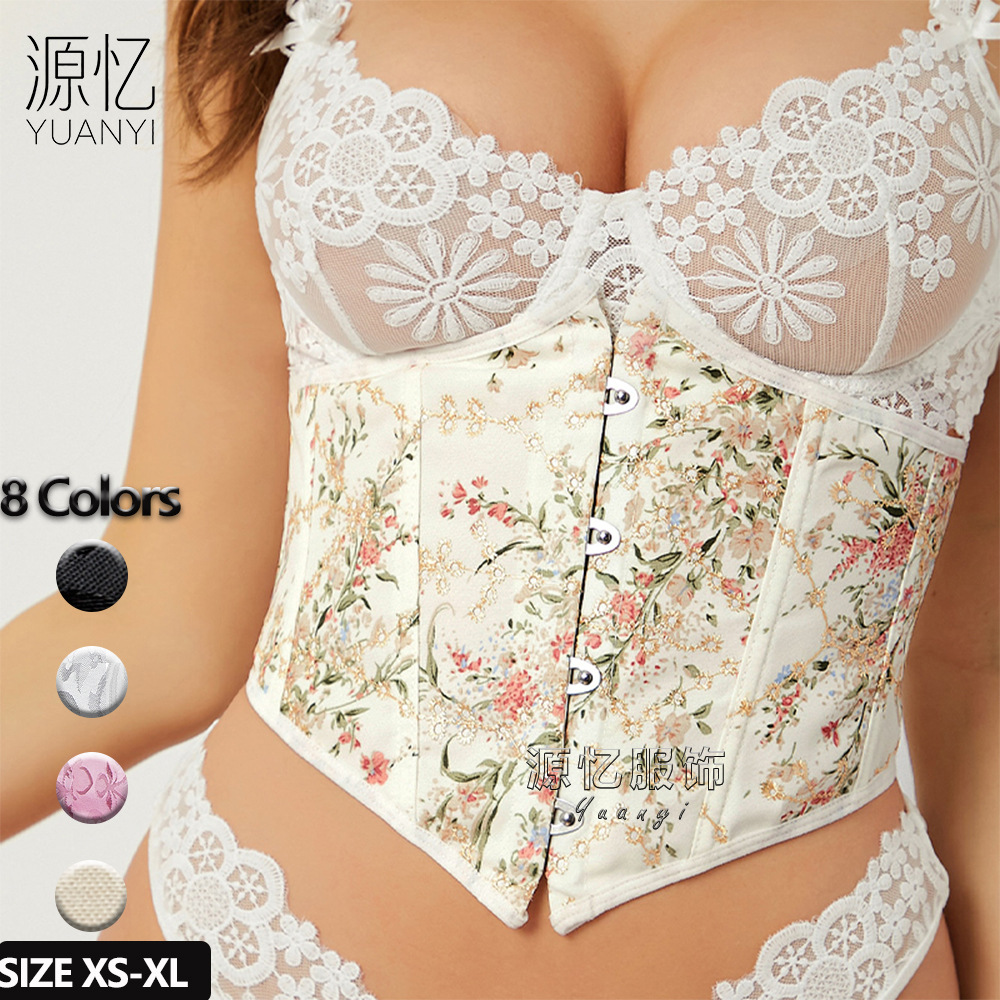 Cross-border Exclusive Abdominal Belt European and American Belt Wearing Fishbone Waist Seal Waist Belt Tight Bracket Court Corset