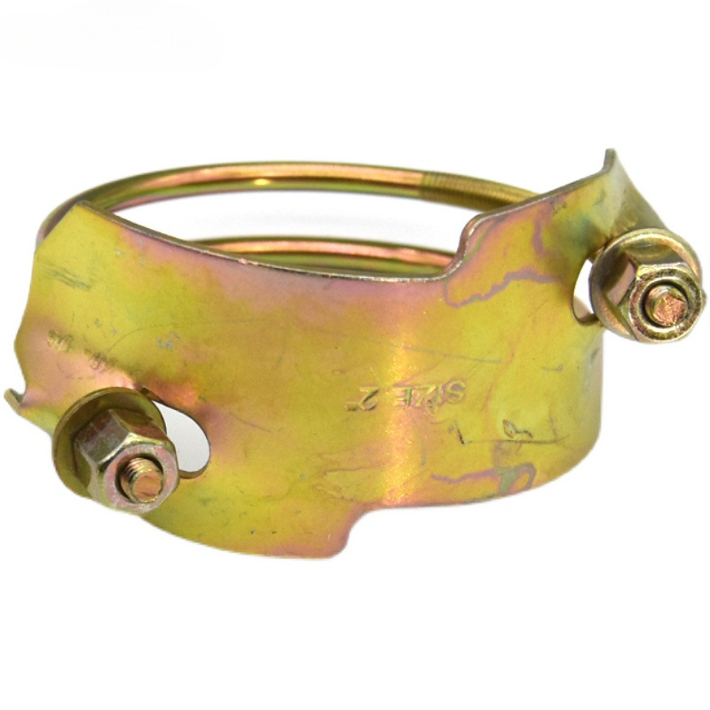 Fuerte galvanizado tigre abrazadera bomba de agua reforzada doble alambre de acero garganta de tubo de trabajo pesado hierro tubo de goma fuerte abrazadera