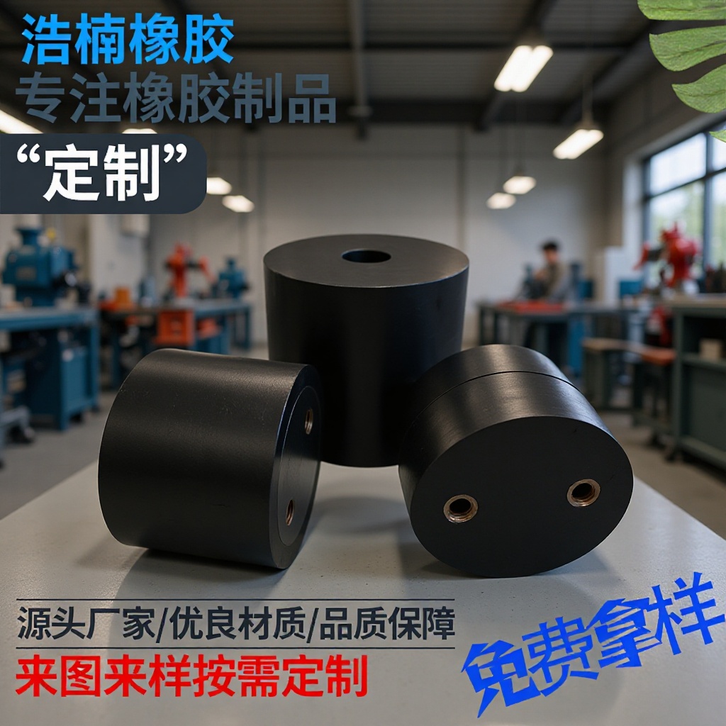 橡胶减震柱橡胶减震墩矿山机械复合弹簧量大从优橡胶隔震弹簧