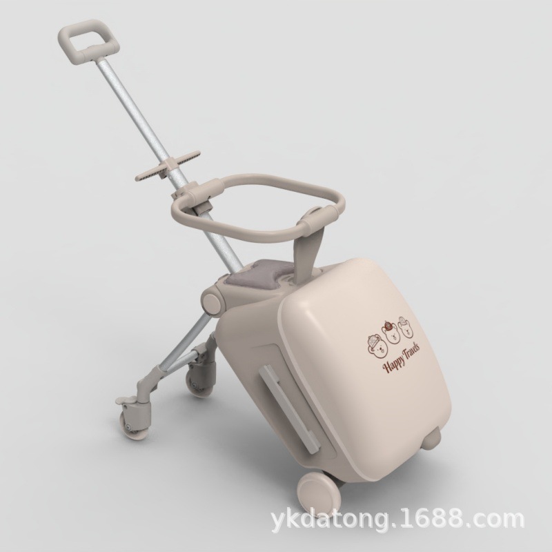 Children's Travel Suitcase, a Versatile and Convenient Mode of Transportation, Can Be Used as a Stroller and a Ride-On Baby Travel Suitcase