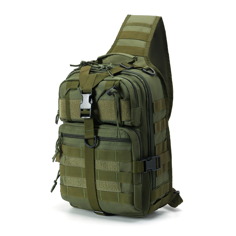 Bolso cruzado deportivo para exteriores, resistente al desgaste, tela Oxford repelente al agua, bolsa multifuncional para señuelos, tendencia transfronteriza