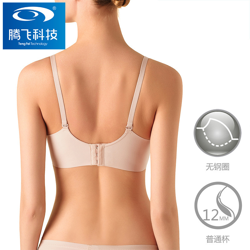 Tengfei Technology Upper Thin Lower Thick No Steel Ring Bra Comfortable Breathable Sexy Small Chest Push-up Bra Underwear Women
