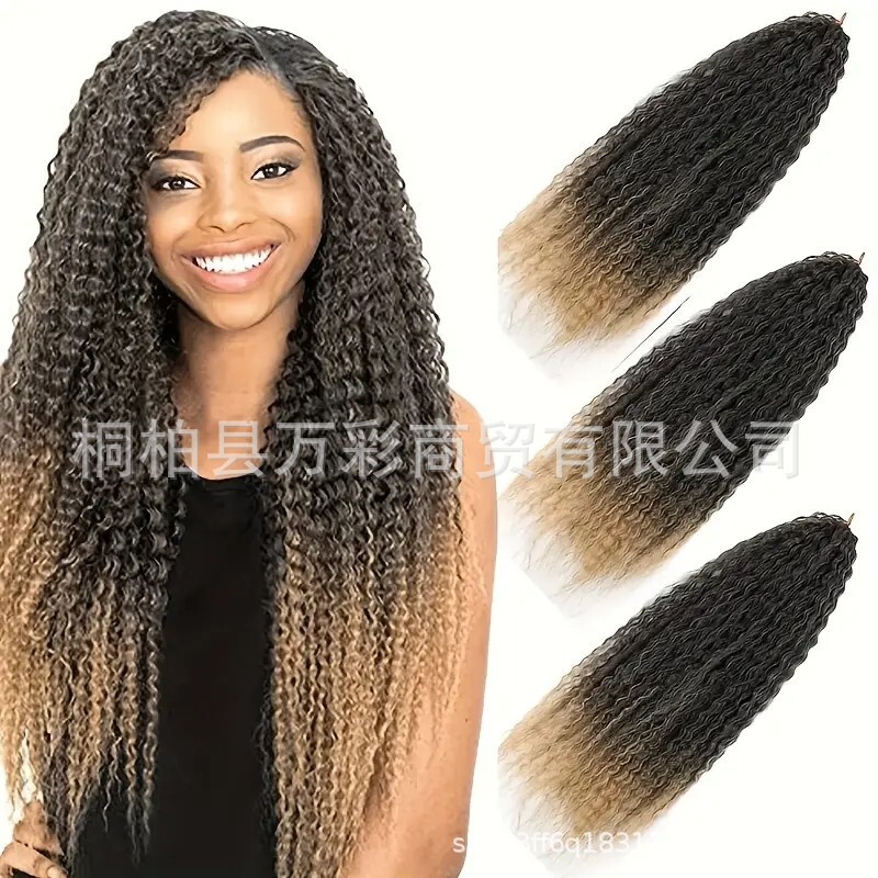 Cross-Border Wig Hot Style Afro Kinky Curly Crochet Hair High Temperature Silk Crochet Hair Cross-Border Wig Hot Style Afro Kinky Curly Crochet Hair High Temperature Silk Crochet Hair