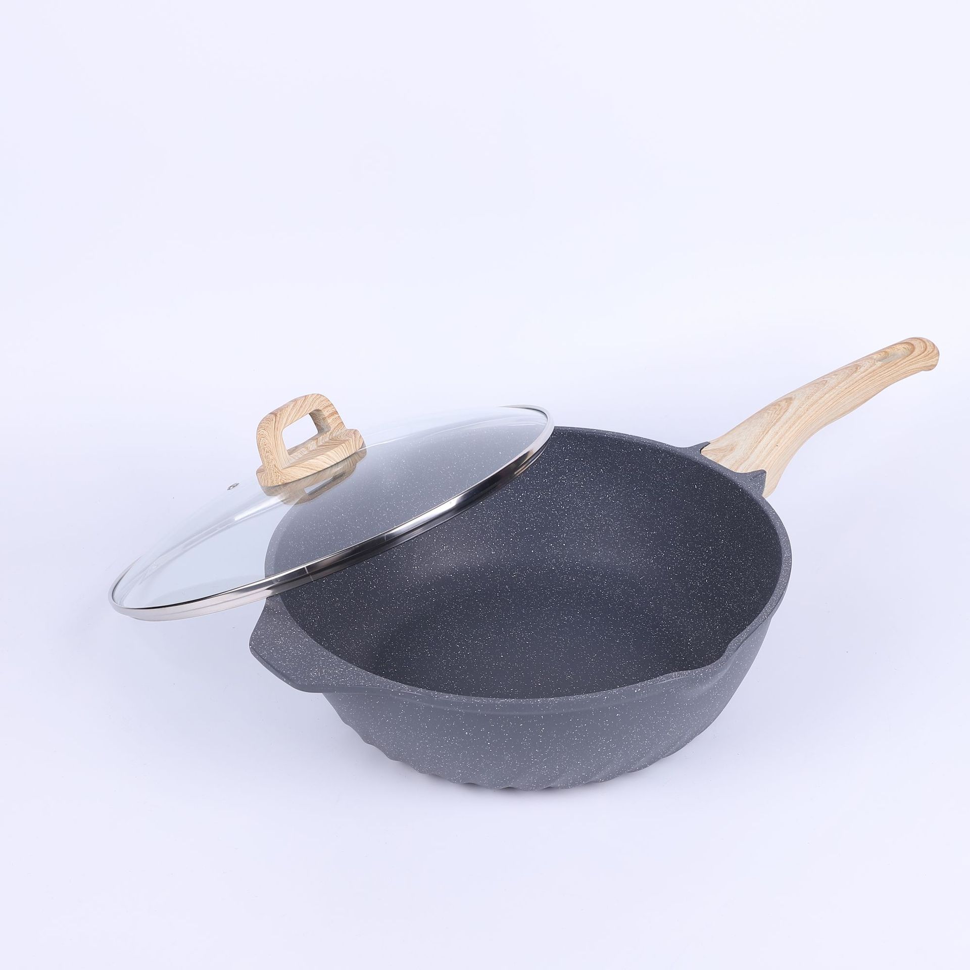 Moderno simple casero antiadherente dos piezas juego de paneles conjunto de regalos de reunión anual al por mayor práctica caja de regalo de cocina de cocina