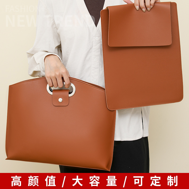 2025新款笔记本电脑手提包女轻奢时尚大容量手提公文包现货批发