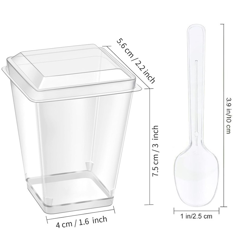 Taza de plástico desechable PS taza de champán transparente taza de helado taza de cóctel taza de fiesta taza de boda taza de jugo