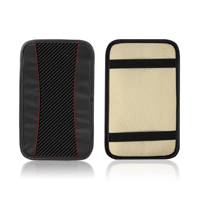 Carbon Fiber Leather Four-Season Universal | Armrest box pad