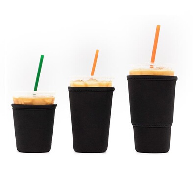 工廠定制潛水料防燙保溫手搖飲料杯套潛水布套麥當勞杯套咖啡杯套