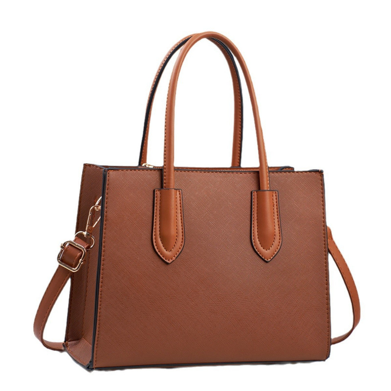 Color sólido atmósfera multifuncional bolso transfronterizo de moda multifuncional bolso de hombro coreano retro nicho de gran capacidad