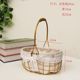 Small oval iron hand basket