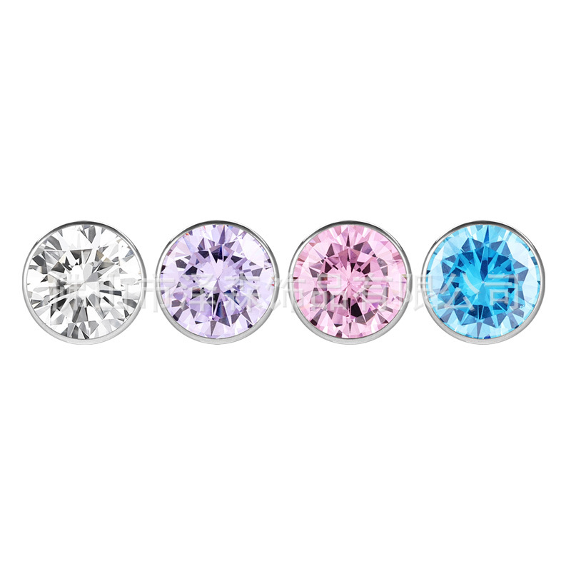 Pointed titanium steel lip stud product view