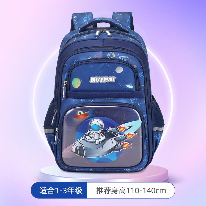 Mochila escolar para niñas de 1º a 2º grado, marca Rui, gran capacidad, reduce el peso, diseño de dibujos animados, para niñas de primaria, modelo nuevo 2025, ligera.