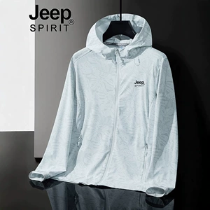 JEEP SPIRIT Одежда для защиты от солнца подходит для мужчин и женщин, летняя тонкая ветровка, дышащий дорожный кардиган