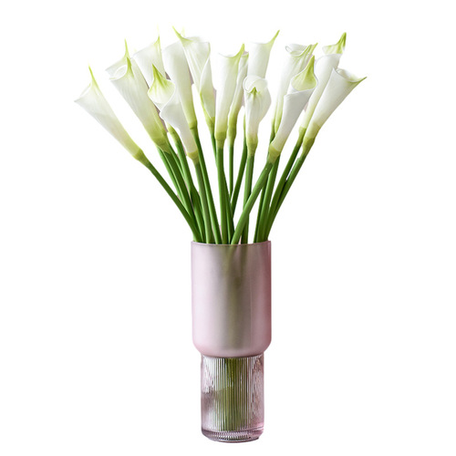 Simulated Flower PU Calla Lily Indoor Home Flower Arrangement Decor Ornament Artificial Flower Photo Prop Artificial Flower Bouquet