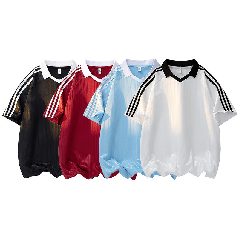 Lapel Short-Sleeved Polo Shirt for Men 2025 Summer New Breathable Business Casual Work Clothing Sports Trendyy Thin Top