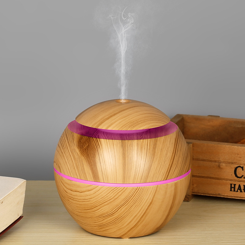 Humidificador de hongos pequeños-grano de madera claro
