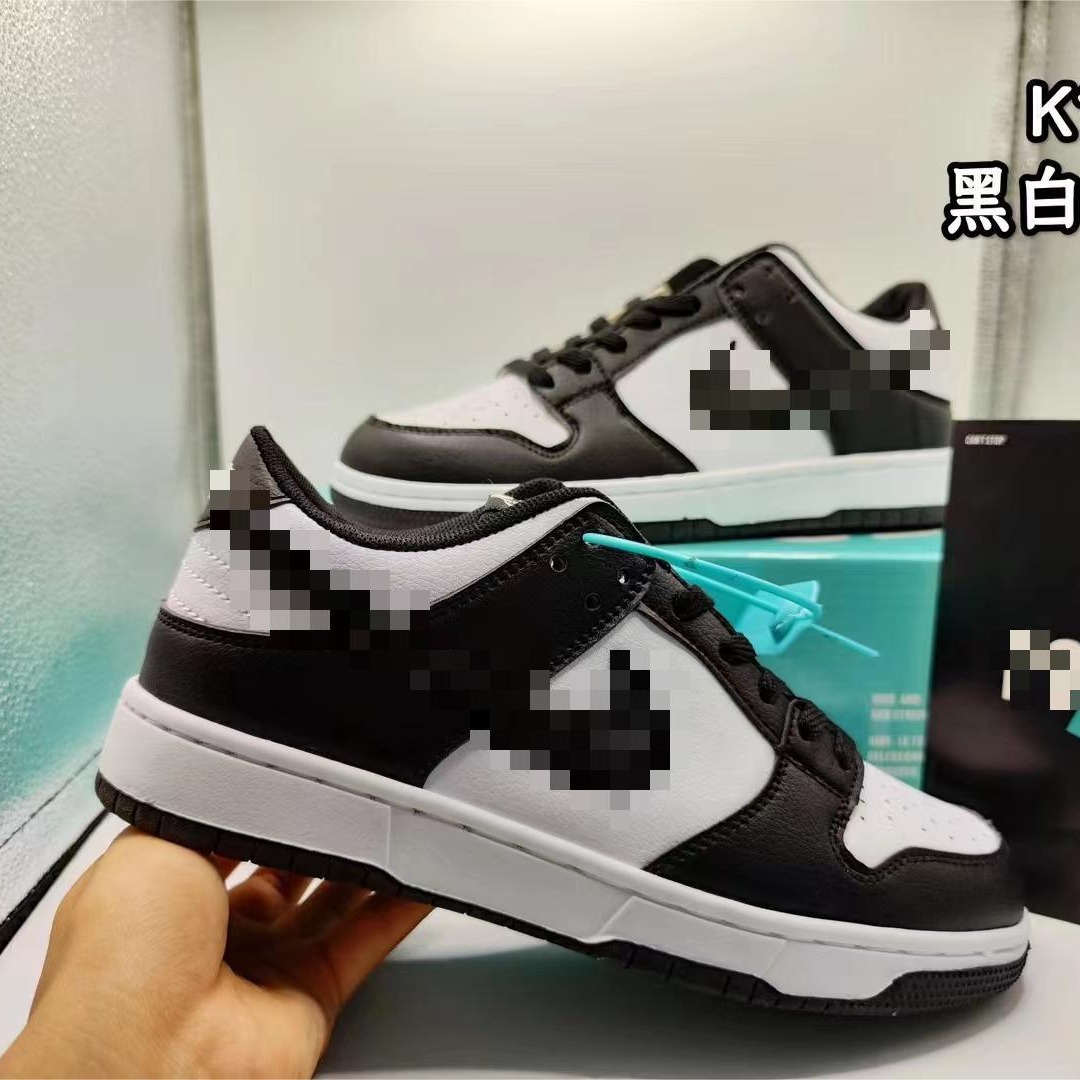 Low-top dragon head black and white panda men's sneaker women's shoes board shoes sea salt blue skateboard shoes casual shoes men's shoes