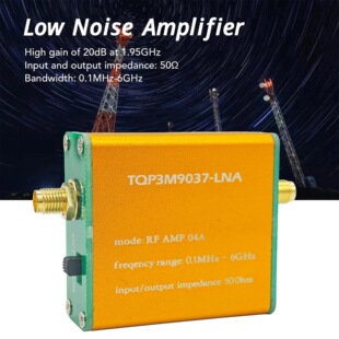 100K-6Ghz Signal Amplifier Radio Signal Booster Preamplifier Gold Signal Amplification