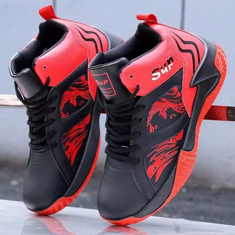 Zapatos de baloncesto 2025 nuevos zapatos de estudiante de Amazon transfronterizos zapatos deportivos cómodos de moda zapatos deportivos geniales de moda nacional para hombres