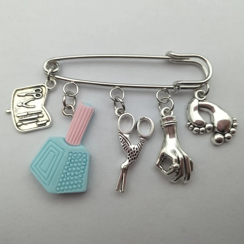 Cross-Border Hot-Selling Fashion Creative Nail Art Brooches, Nail Polish, Nail Clippers, Casual Brooches, Accessories, Pendants Wholesale