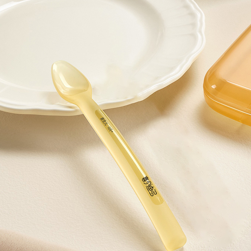 Baby silicone spoon newborn baby feeding water puree feeding food supplement bowl silicone small soft spoon children tableware