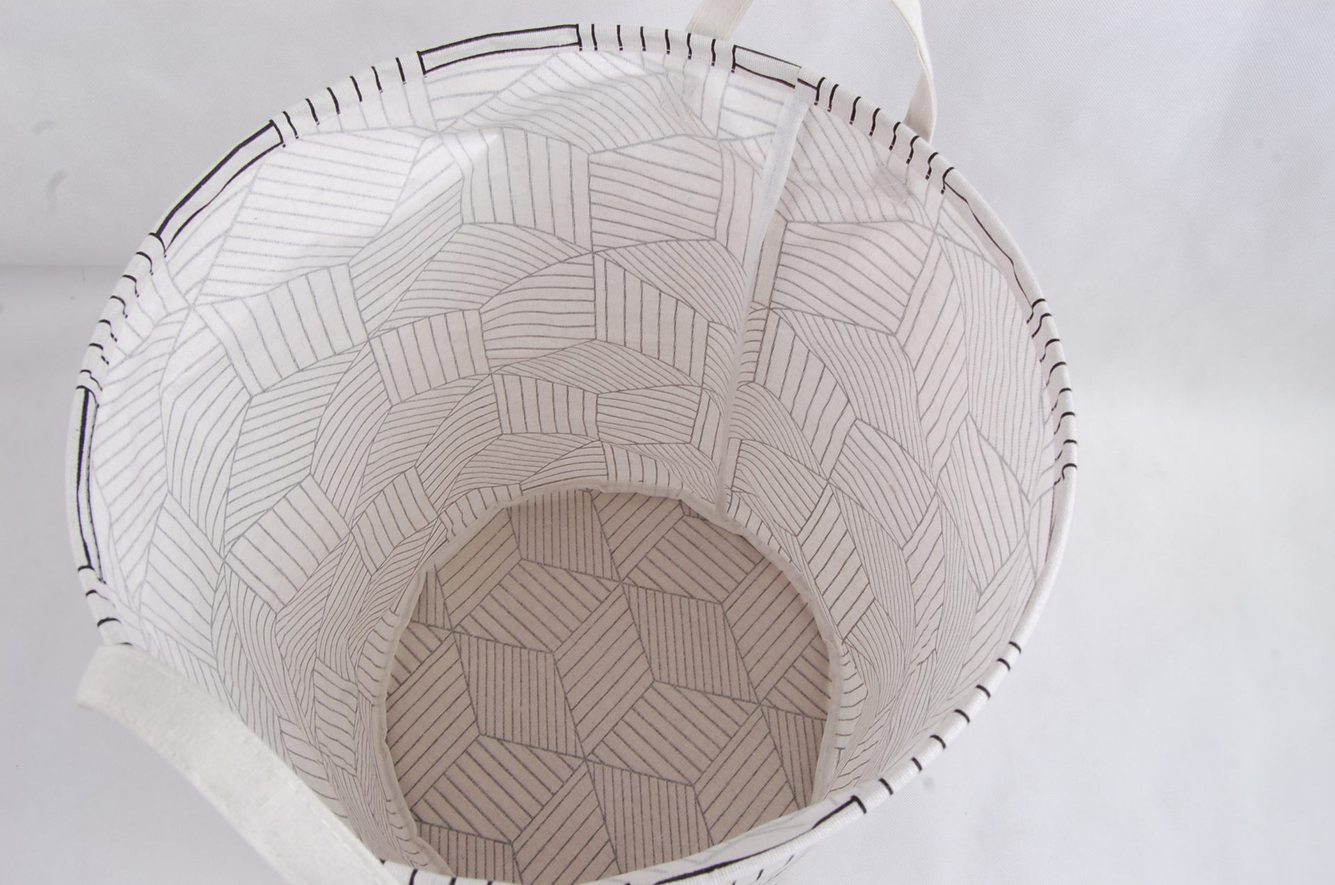 现代简约条纹防水防潮脏衣篮折叠脏衣篓书籍玩具收纳筐布艺收纳桶