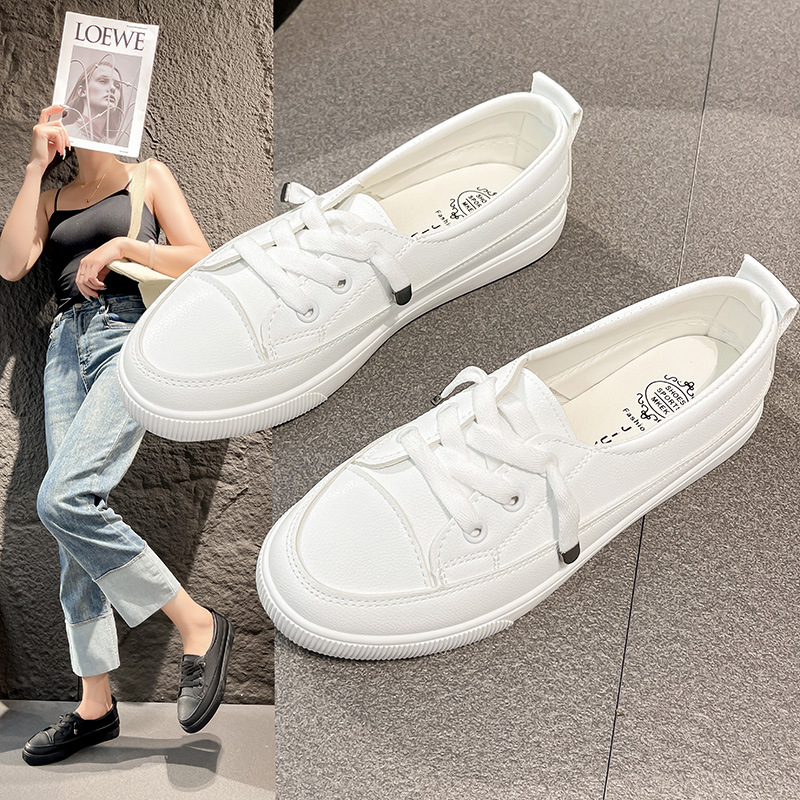 White Shoes Women's 2024 New All-match Breathable Canvas Shoes Casual Sneakers Women's Shoes Summer Thin Single-layer Shoes