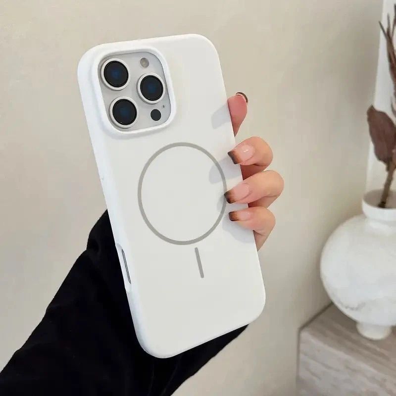 Liquid silicone magnetic shell-white-