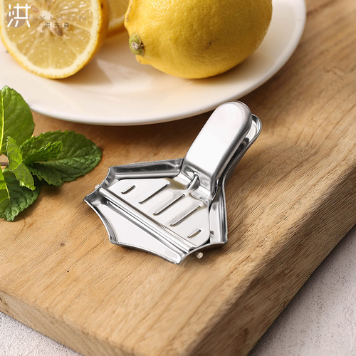 Stainless steel lemon clip, multifunctional manual juicer, lemon squeezer, mini fruit squeezer, kitchen worker
