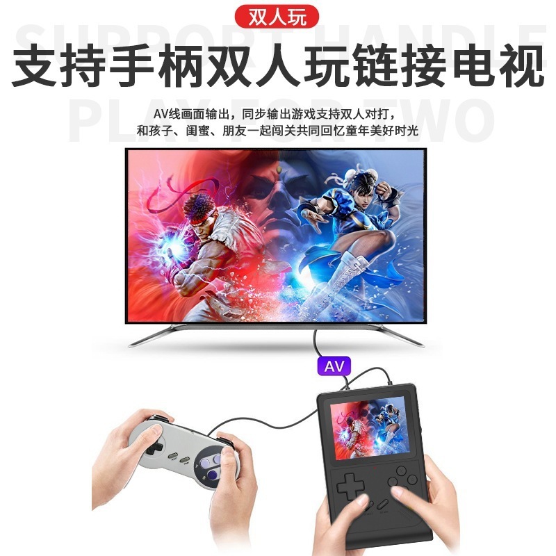 Cross-Border Gb300 Game Console Portable Retro Nostalgic Game Handheld 6000+ Factory Ready Stock Available for Nostalgic Style