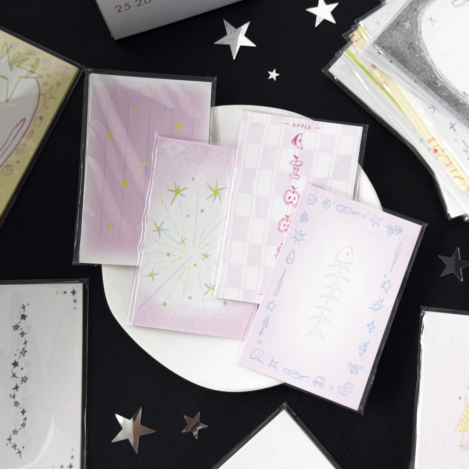 Jilu AGUGU23 ℃ Ежедневные блокноты-стикеры с солевым мотивом, внутренние страницы для планера M5, бумага для заметок в корейском стиле