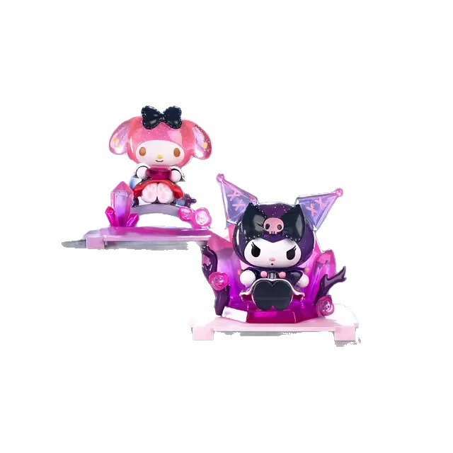 Оригинал My Melody & Kuromi, микрокоробка «Цветочный человек секретного мира», слепой бокс Kuromi, фигурки, украшения и сопутствующие подарки