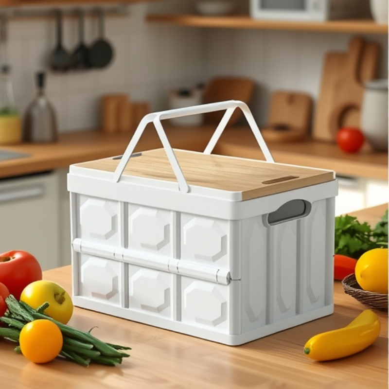 Outdoor Camping Storage Box with Lid Trunk Car Multifunctional Large Capacity Storage Box Portable Stall Organizer