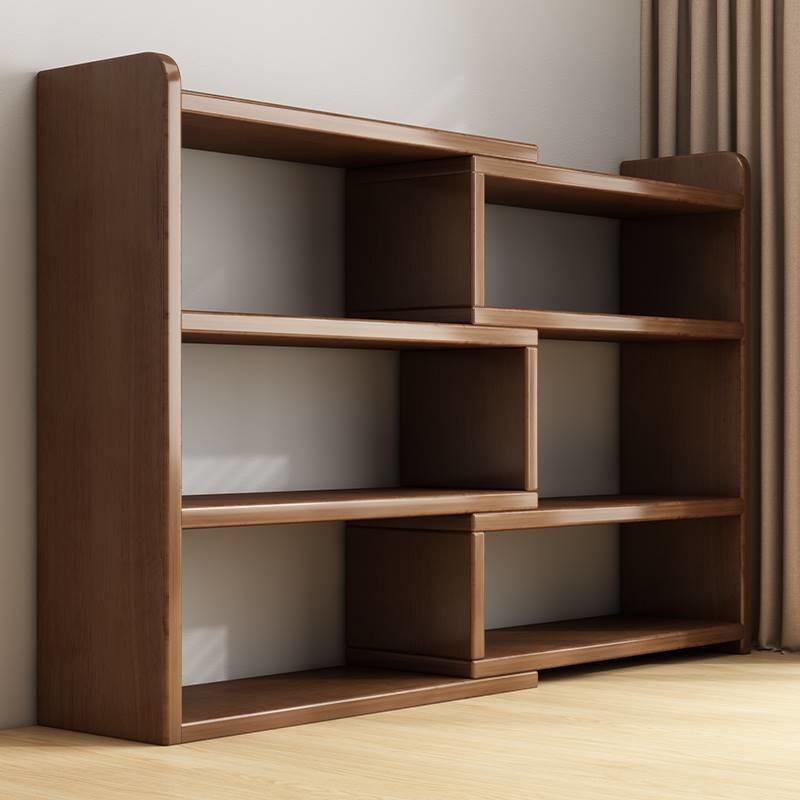 Solid Wood Bookshelf Desktop Storage Rack Children's Desk Storage Rack Home Desk Small Bookcase Office Storage Cabinet