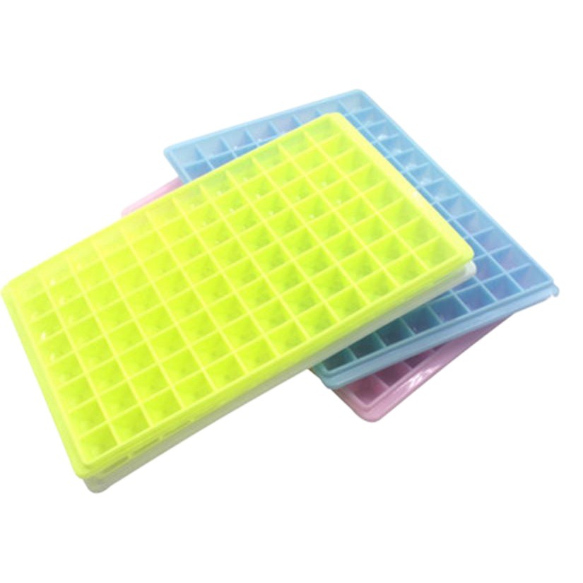 Directo de fábrica creativa de gran imitación de silicona cubo de hielo 96 rejilla 60 rejilla molde de cubo de hielo casero diamante caja de cubo de hielo en stock