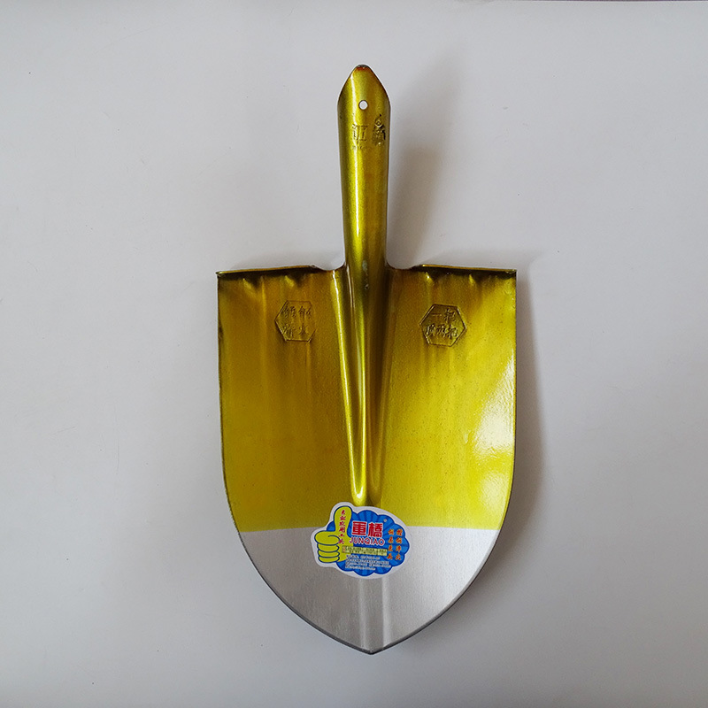 厂家批发户外铁锹尖头大钢锹农用工具宽踏肩锰钢铁锹