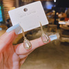 Design fashionable earrings, Korean style, internet celebrity, simple and elegant design, trend of season