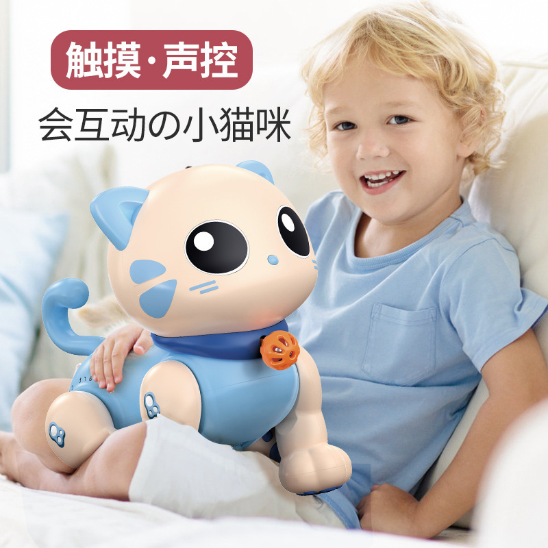 Control remoto inteligente para niños programación de juguetes acrobacias electrónicas mascotas robot regalos de voz gatos al por mayor