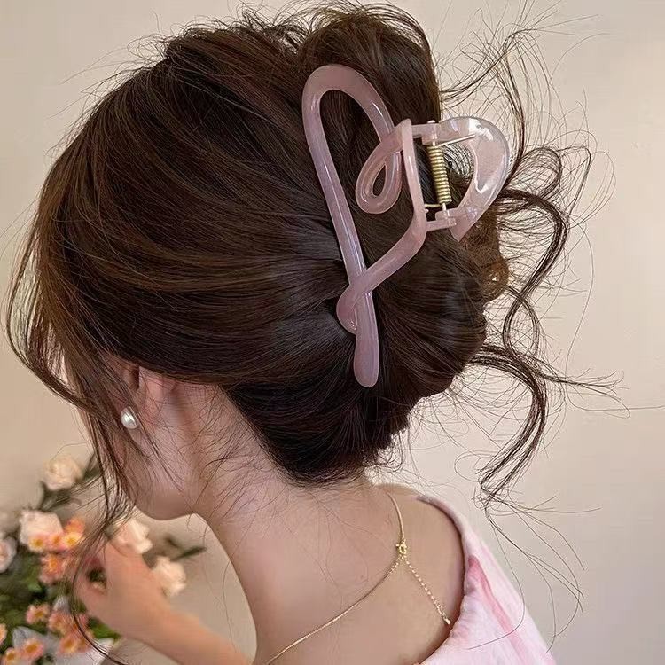 Large Bow Hair Clips Shark Clips Hair Accessories for Women 2026 Back of Head Clips Hair Ornaments Autumn Fresh Sweet Style