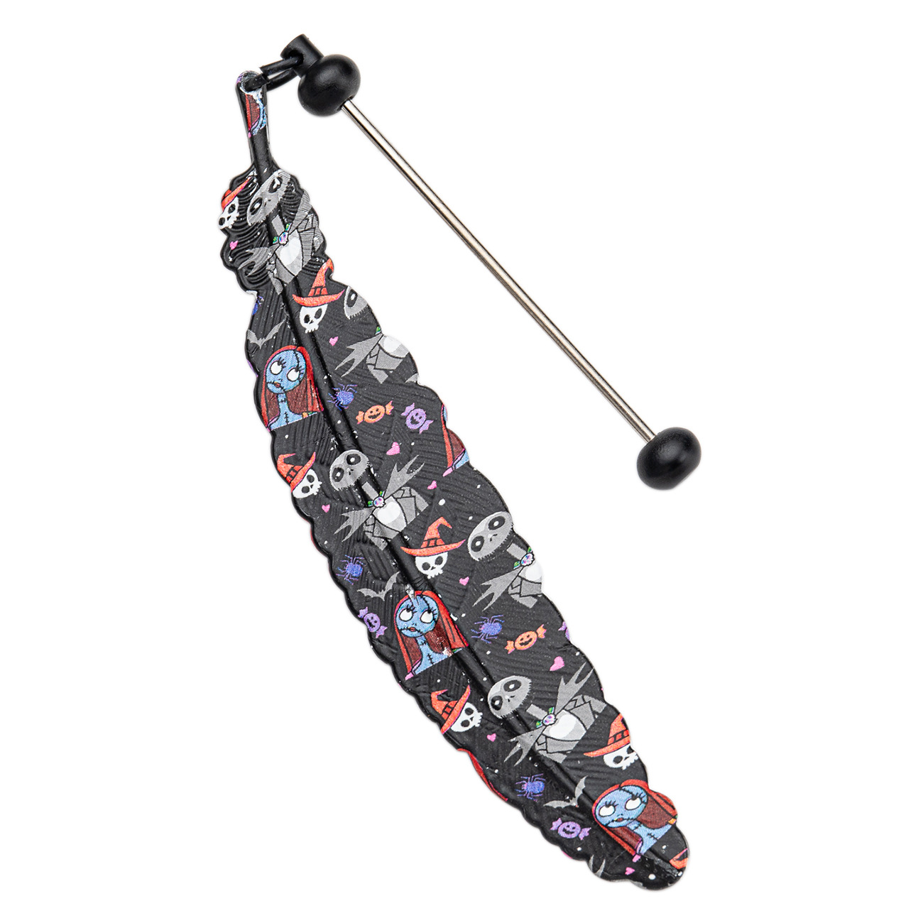 Nuevos marcadores de plumas de Navidad de Halloween hechos a mano DIY cuentas marcadores de metal estudiantes de lectura marcadores de libro