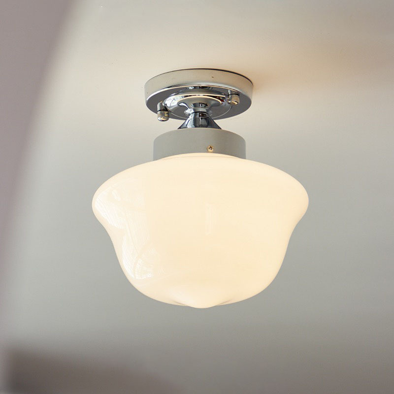 中古吸頂燈復古簡約臥室陽台過道玄關衣帽間玻璃吊燈 vintage燈具