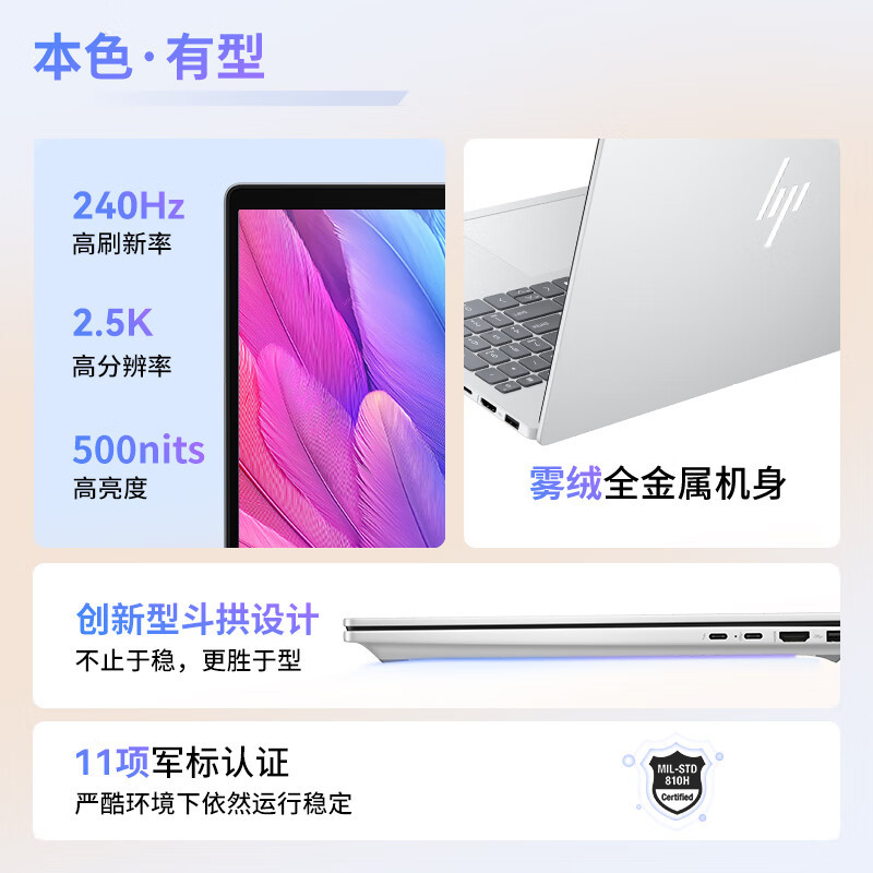 惠.普HP 星Book Pro 6 2025 轻薄笔记本电脑酷睿商用办公设计