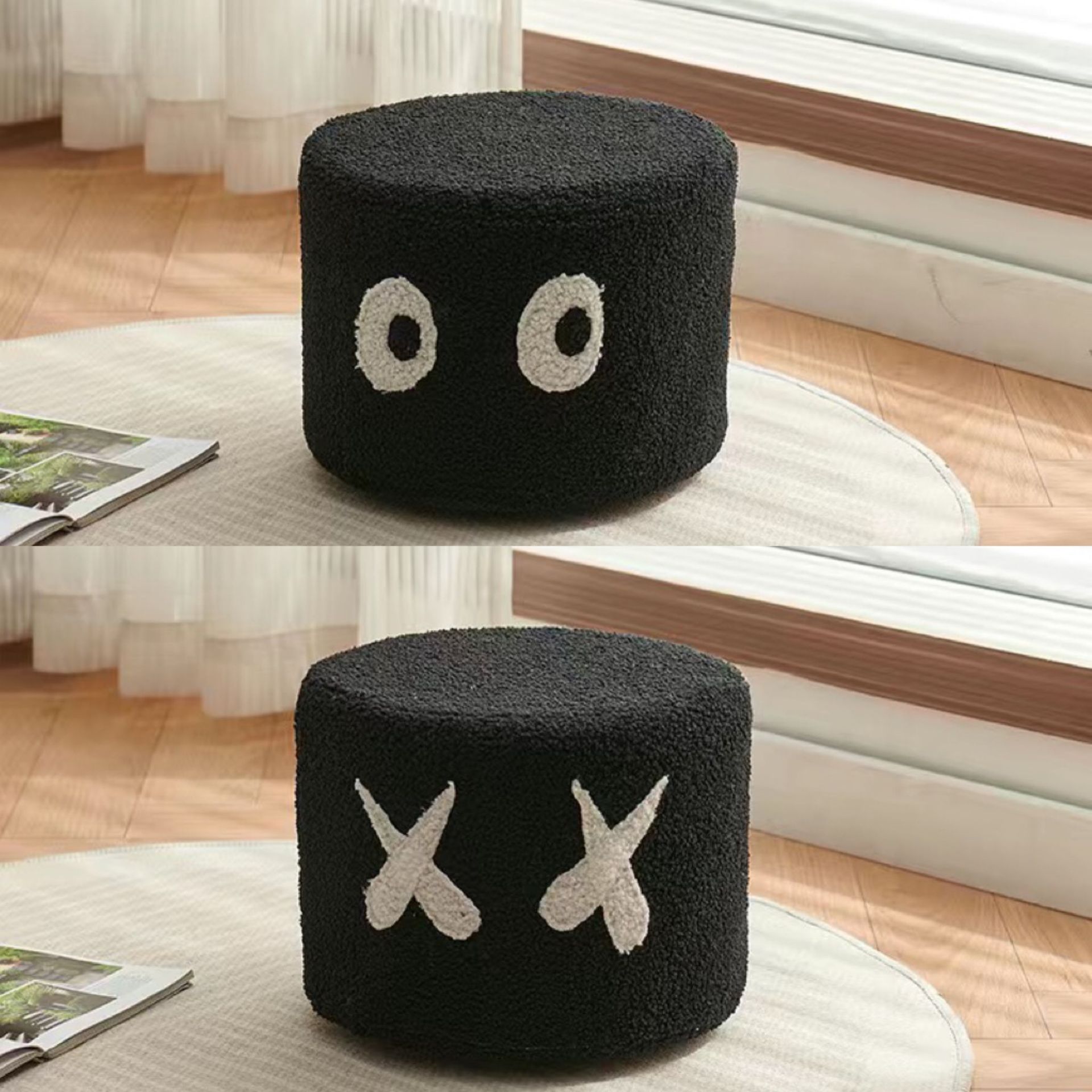 Black eye circles + black x [pack of two]