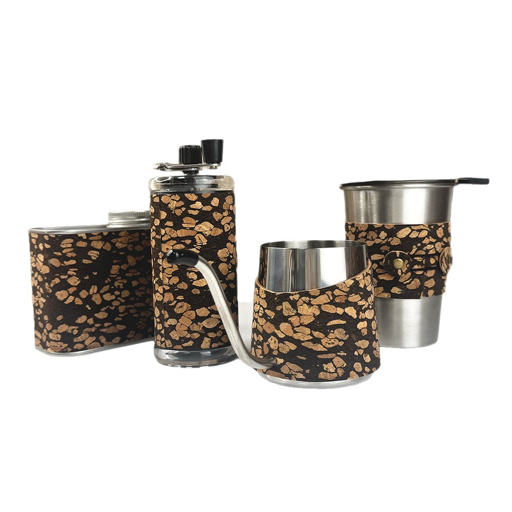 Regalos de negocios residuos de café mano set de café camping equipo de café portátil cafetera de café